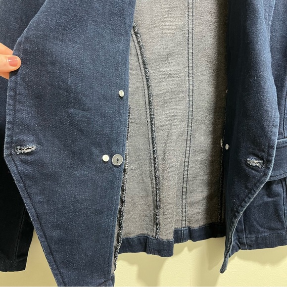 L’Agence Kaydence Double-Breasted Denim Jacket, XS - Picture 7 of 13